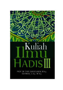 KULIAH ILMU HADIS III Universitas Islam Negeri Sultan Syarif Kasim